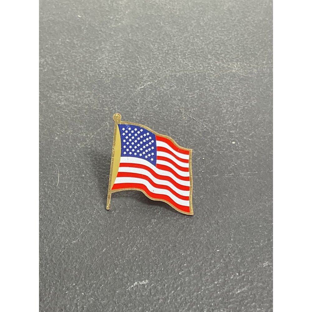 American Flag Enamel Lapel Pin Badge Patriotic Accessory 1 Inch